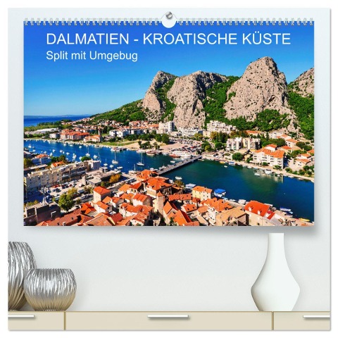 DALMATIEN - KROATISCHE KÜSTE - Split mit Umgebung (hochwertiger Premium Wandkalender 2025 DIN A2 quer), Kunstdruck in Hochglanz - Reinhard Balzerek