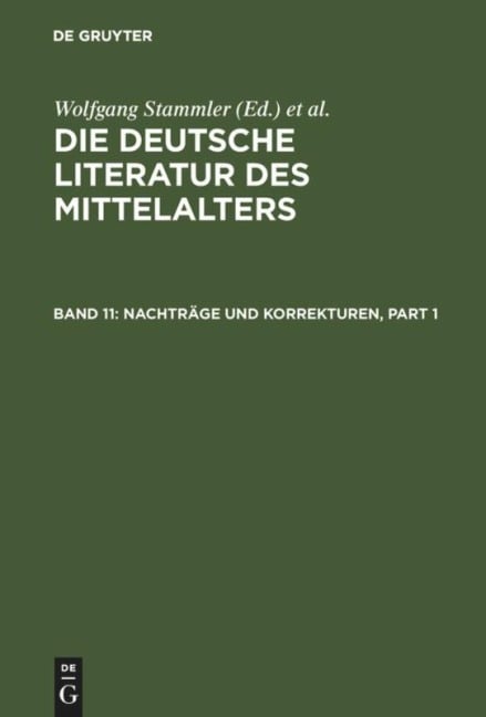 Nachträge und Korrekturen - 