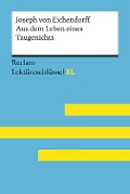 Cover-Bild zum Titel 'Aus dem Leben eines Taugenichts von Joseph von Eichendorff' von 'Joseph Von Eichendorff, Theodor Pelster'