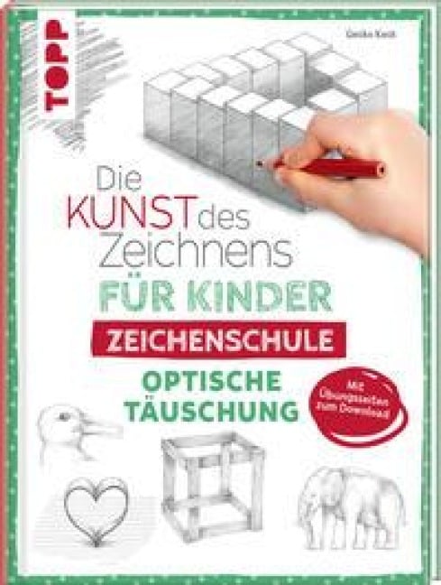Die Kunst des Zeichnens für Kinder Zeichenschule - Optische Täuschung - Gecko Keck
