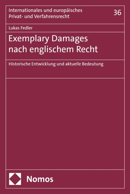 Exemplary Damages nach englischem Recht - Lukas Fedler