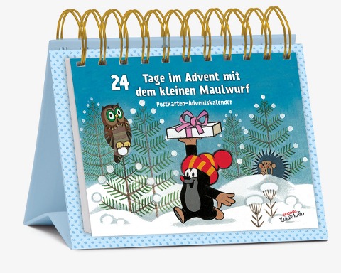Postkarten-Adventskalender "24 Tage im Advent mit dem kleinen Maulwurf" - 