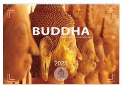 BUDDHA - Ein sanftes Lächeln (Wandkalender 2025 DIN A2 quer), CALVENDO Monatskalender - Mario Weigt