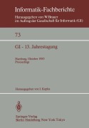 Cover-Bild zum Titel 'GI - 13. Jahrestagung' von ''