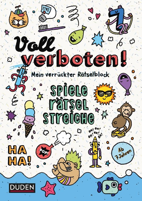 Voll verboten! Mein verrückter Rätselblock - Ab 7 Jahren - Dudenredaktion