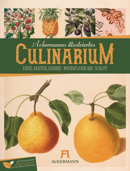 Culinarium Wochenplaner Kalender 2026 | Küche, Kräuter, Kurioses - 