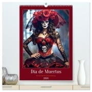 Cover-Bild zum Titel 'Dia de Muertos Kreative Porträts in Festanlehnung (hochwertiger Premium Wandkalender 2026 DIN A2 hoch), Kunstdruck in Hochglanz' von 'Anja Frost'