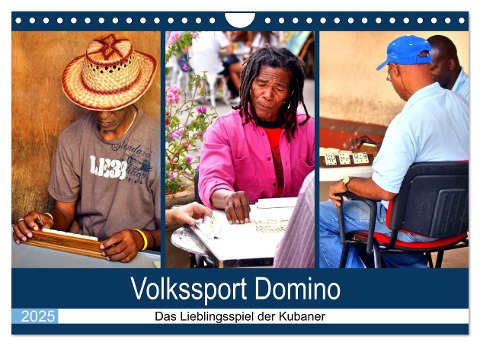 Volkssport Domino - Das Lieblingsspiel der Kubaner (Wandkalender 2025 DIN A4 quer), CALVENDO Monatskalender - Henning von Löwis of Menar