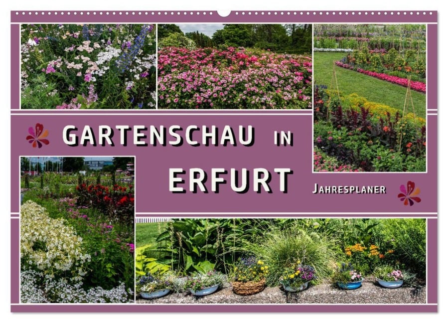 Gartenschau in Erfurt (Wandkalender 2025 DIN A2 quer), CALVENDO Monatskalender - Elke Hermann Koch