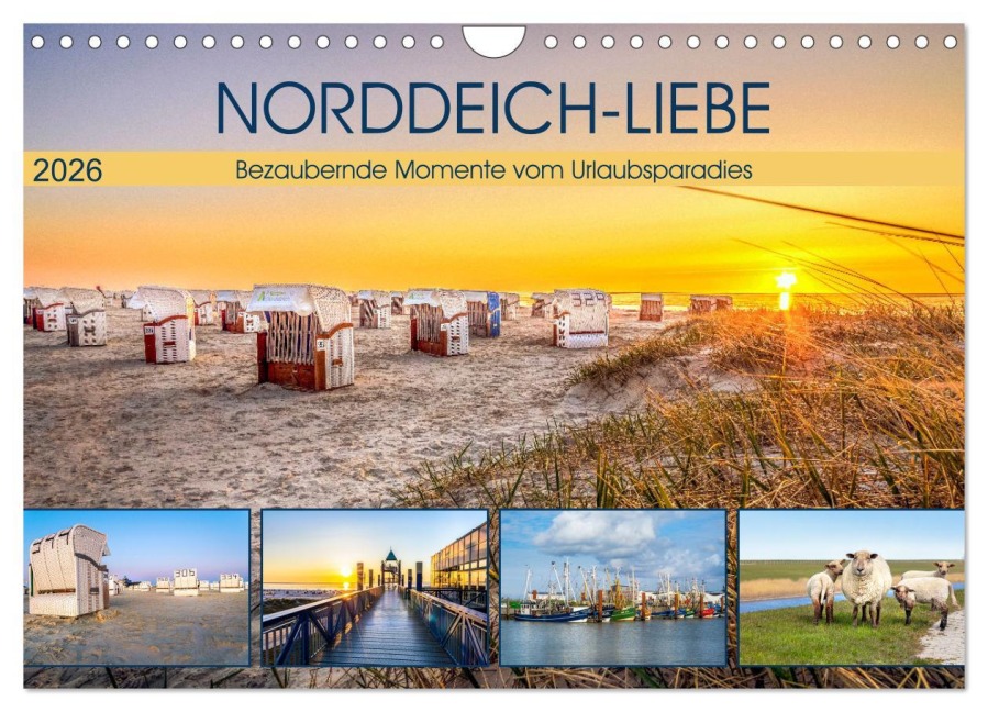 NORDDEICH-LIEBE (Wandkalender 2026 DIN A4 quer), CALVENDO Monatskalender - Andrea Dreegmeyer