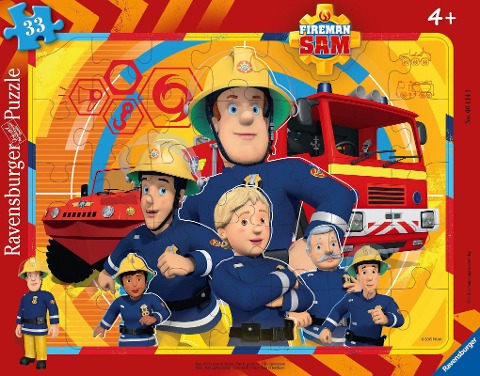 Feuerwehrmann Sam: Sam, der Feuerwehrmann. Rahmenpuzzle 33 Teile - 