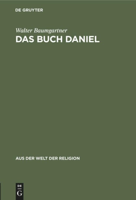 Das Buch Daniel - Walter Baumgartner