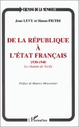 Cover-Bild zum Titel 'De la république à l'Etat français 1930-1940' von 'Levy'