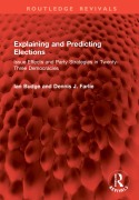 Cover-Bild zum Titel 'Explaining and Predicting Elections' von 'Ian Budge, Dennis J. Farlie'