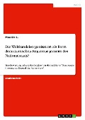 Die Welthandelsorganisation als Form demokratischen Regierens jenseits des Nationalstaats? - Mareike L.