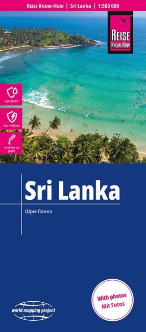 Reise Know-How Landkarte Sri Lanka (1:500.000) - 