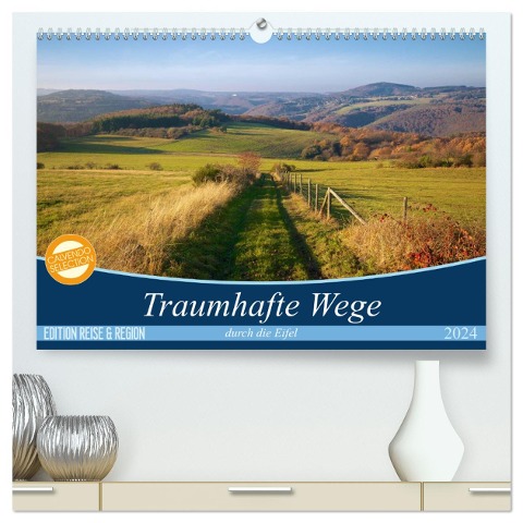 Traumhafte Wege durch die Eifel (hochwertiger Premium Wandkalender 2024 DIN A2 quer), Kunstdruck in Hochglanz - Ralf Mooß