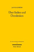 Cover-Bild zum Titel 'Über Reden und Überdenken' von 'Jan Kalbheim'