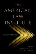 Cover-Bild zum Titel 'The American Law Institute' von ''