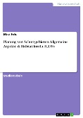 Planung von Schutzgebieten: Allgemeine Aspekte & Habitat-Inseln: SLOSS - Mira Fels