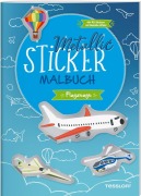 Cover-Bild zum Titel 'Metallic-Sticker Malbuch. Flugzeuge' von ''