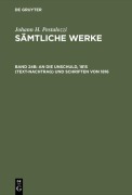 Cover-Bild zum Titel 'An die Unschuld, 1815 (Text-Nachtrag) und Schriften von 1816' von ''