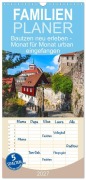 Cover-Bild zum Titel 'Familienplaner 2027 - Bautzen neu erleben - Monat für Monat urban eingefangen mit 5 Spalten (Wandkalender, 21 x 45 cm) CALVENDO' von 'Tanja Riedel'