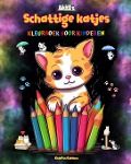 Schattige katjes - Kleurboek voor kinderen - Creatieve en grappige scènes van lachende katten - Kidsfun Editions