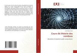Cover-Bild zum Titel 'Cours de théorie des nombres' von 'Lionel Bapoungué'