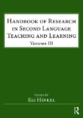 Cover-Bild zum Titel 'Handbook of Research in Second Language Teaching and Learning' von ''