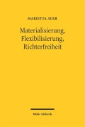 Cover-Bild zum Titel 'Materialisierung, Flexibilisierung, Richterfreiheit' von 'Marietta Auer'