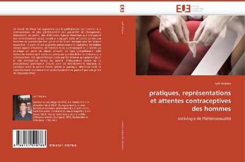 pratiques, représentations et attentes contraceptives des hommes - Cyril Desjeux