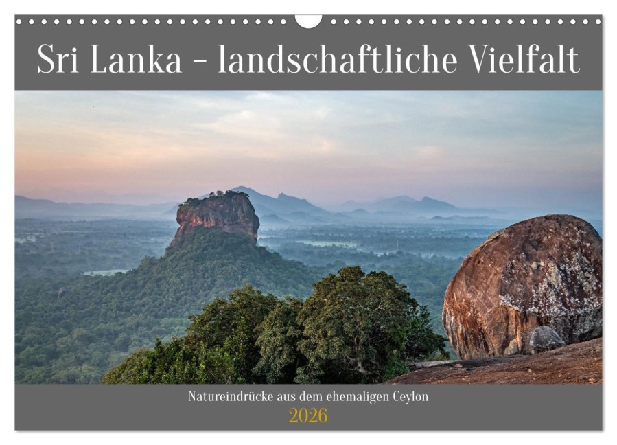 Sri Lanka - landschaftliche Vielfalt (Wandkalender 2026 DIN A3 quer), CALVENDO Monatskalender - Frank Brehm