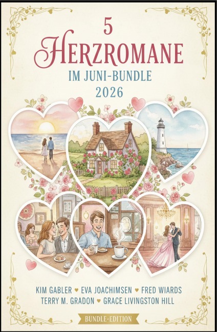 5 Herzromane im Juni-Bundle 2026 - Kim Gabler, Fred Wiards, Terry M. Gradon, Eva Joachimsen