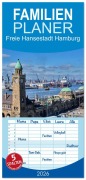 Cover-Bild zum Titel 'Familienplaner 2026 - Freie Hansestadt Hamburg mit 5 Spalten (Wandkalender, 21 x 45 cm) CALVENDO' von 'Thomas Leonhardy'
