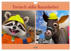Tierisch süße Bauarbeiter (Wandkalender 2026 DIN A4 quer), CALVENDO Monatskalender - Babett Paul - Babetts Bildergalerie
