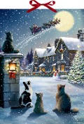 Wand-Adventskalender - Katzen-Weihnacht - 