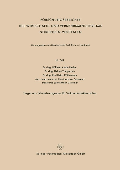 Tiegel aus Schmelzmagnesia für Vakuuminduktionsöfen - Wilhelm Anton Fischer