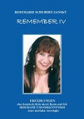 Cover-Bild zum Titel 'REMEMBER  IV' von 'Rosemarie Schubert'