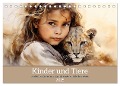 Kinder und Tiere (Tischkalender 2025 DIN A5 quer), CALVENDO Monatskalender - Daniela Tapper