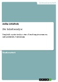 Die Inhaltsanalyse - Anika Schürholz