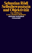 Cover-Bild zum Titel 'Selbstbewusstsein und Objektivität' von 'Sebastian Rödl'
