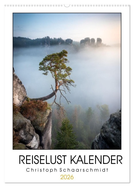 Reiselust Kalender (Wandkalender 2026 DIN A2 hoch), CALVENDO Monatskalender - Christoph Schaarschmidt