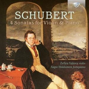 Schubert:4 Sonatas For Violin & Piano - Zefira/Häkkinen Valova