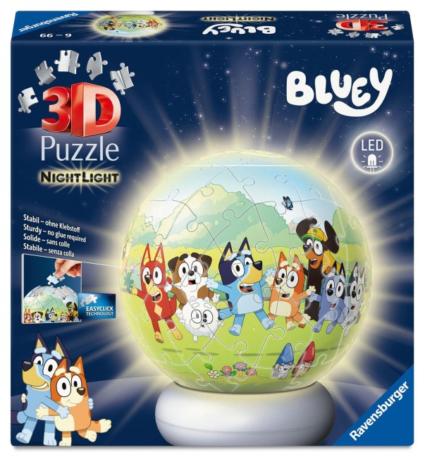 3D Puzzle-Ball Nachtlicht Bluey - 