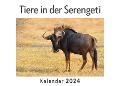 Tiere in der Serengeti (Wandkalender 2024, Kalender DIN A4 quer, Monatskalender im Querformat mit Kalendarium, Das perfekte Geschenk) - Anna Müller