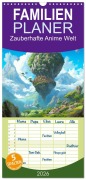 Familienplaner 2026 - Zauberhafte Anime Welt mit 5 Spalten (Wandkalender, 21 x 45 cm) CALVENDO - Kerstin Waurick