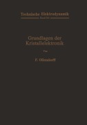 Cover-Bild zum Titel 'Grundlagen der Kristallelektronik' von 'Franz Ollendorff'
