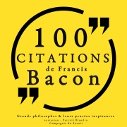 Cover-Bild zum Titel '100 citations de Francis Bacon' von 'Francis Bacon'
