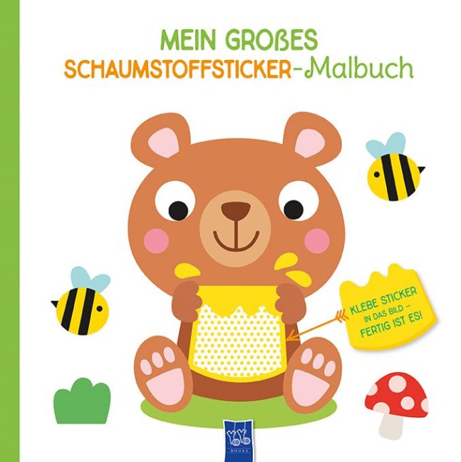 Mein großes Schaumstoffsticker-Malbuch - Bär - 